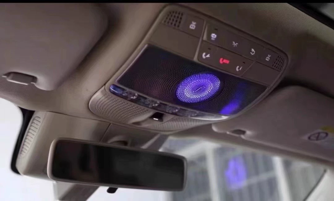 Tampa de teto iluminada para Mercedes-Benz S-Class; Conjunto de luzes ambiente para sistema de som Berlin Sound da Mercedes-Benz C/E/GLC/GLE/GLS
