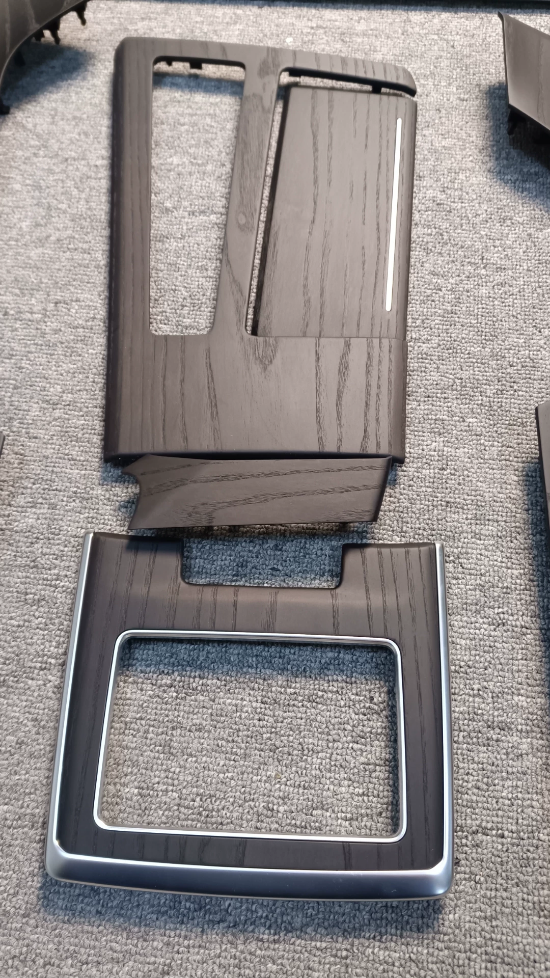 Kit de Modificação para Interior em Madeira de Cedro para Audi A6L C8 Conjunto de 9 Peças para Atualização com Revestimento de Madeira Maciça para Modelos 18-23 Placa Decorativ