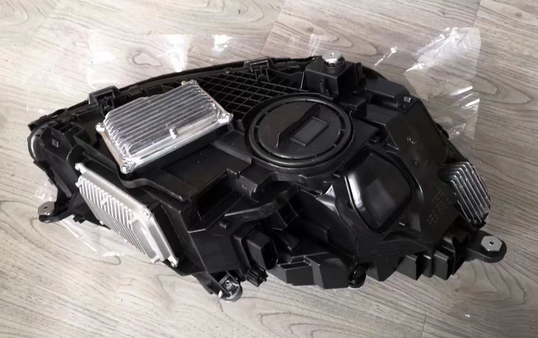 Mercedes-Benz S-Class Modified S65 AMG Kit | Front-end Upgrade: Triple-Beam Headlights, Tail Lights, and Side Skirts—Full Set