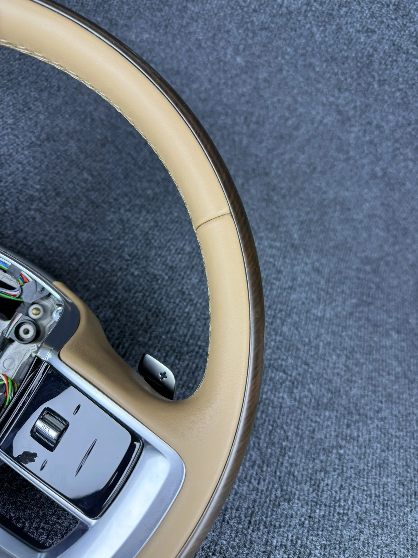 Volante de madera auténtico para Land Rover Range Rover Executive – Compatible con los modelos Range Rover, Defender y Discovery 5 de 2023–2024