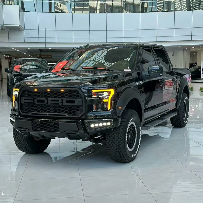 Par de conjuntos de faróis de LED para Ford F-150 Raptor 2015–2022
