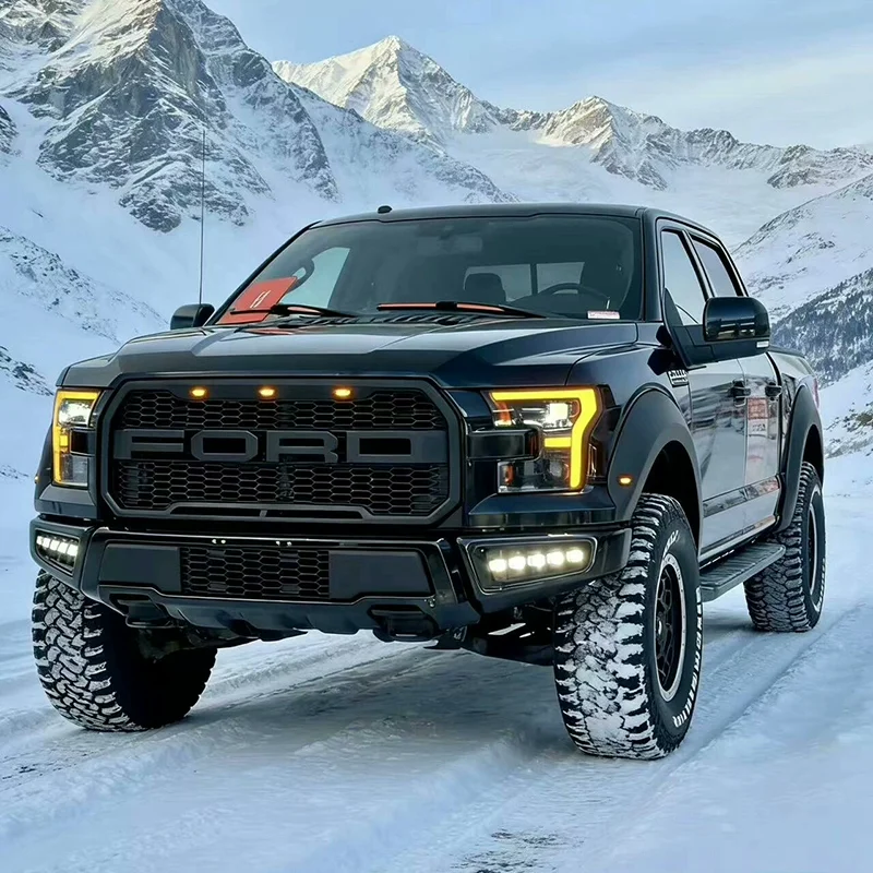 Par de conjuntos de faróis de LED para Ford F-150 Raptor 2015–2022