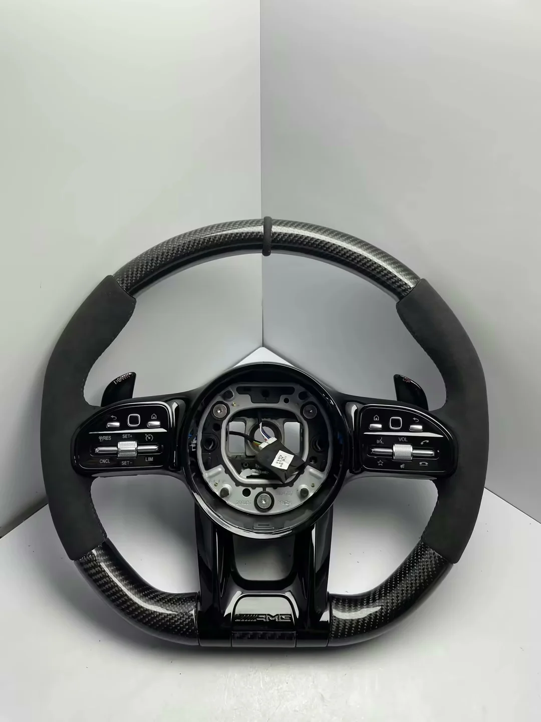 Genuine AMG-Style Carbon Fiber Steering Wheel Assembly for Mercedes-Benz – Plug-and-Play Upgrade for A/B/C/E/S/GLC/GLE/GLS/G-Class