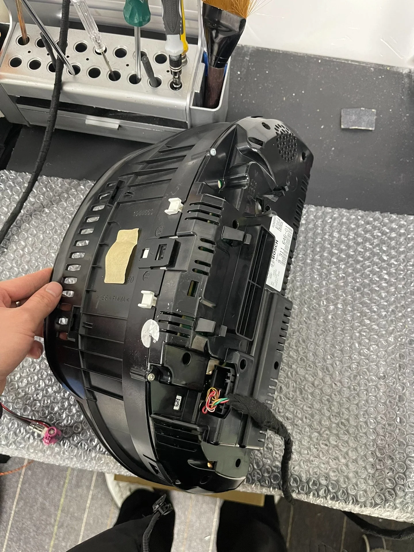 Original semi-digital instrument cluster in the style of the BMW M5