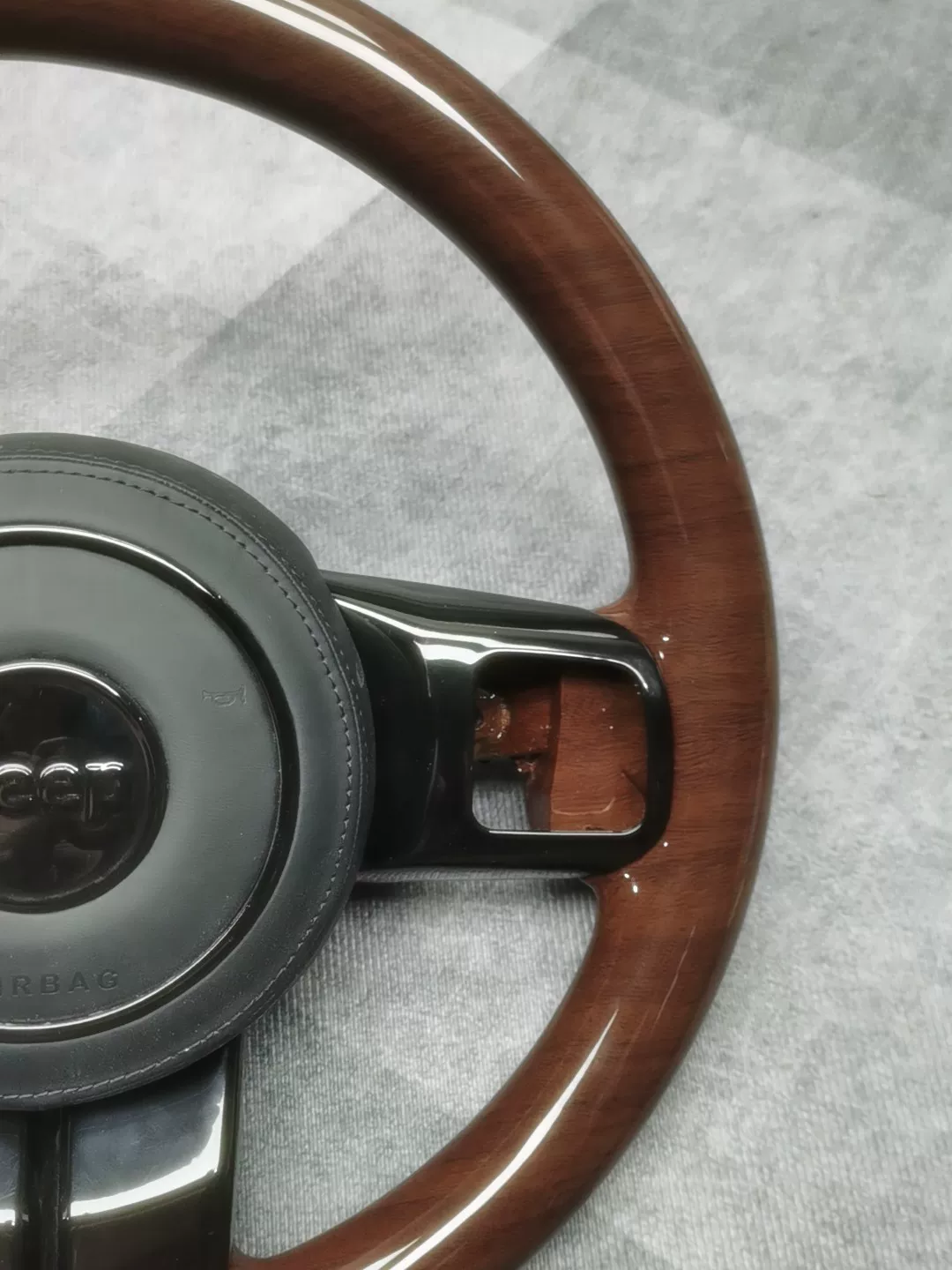 Kit de actualización de volante de madera de nogal personalizado para vehículos Jeep