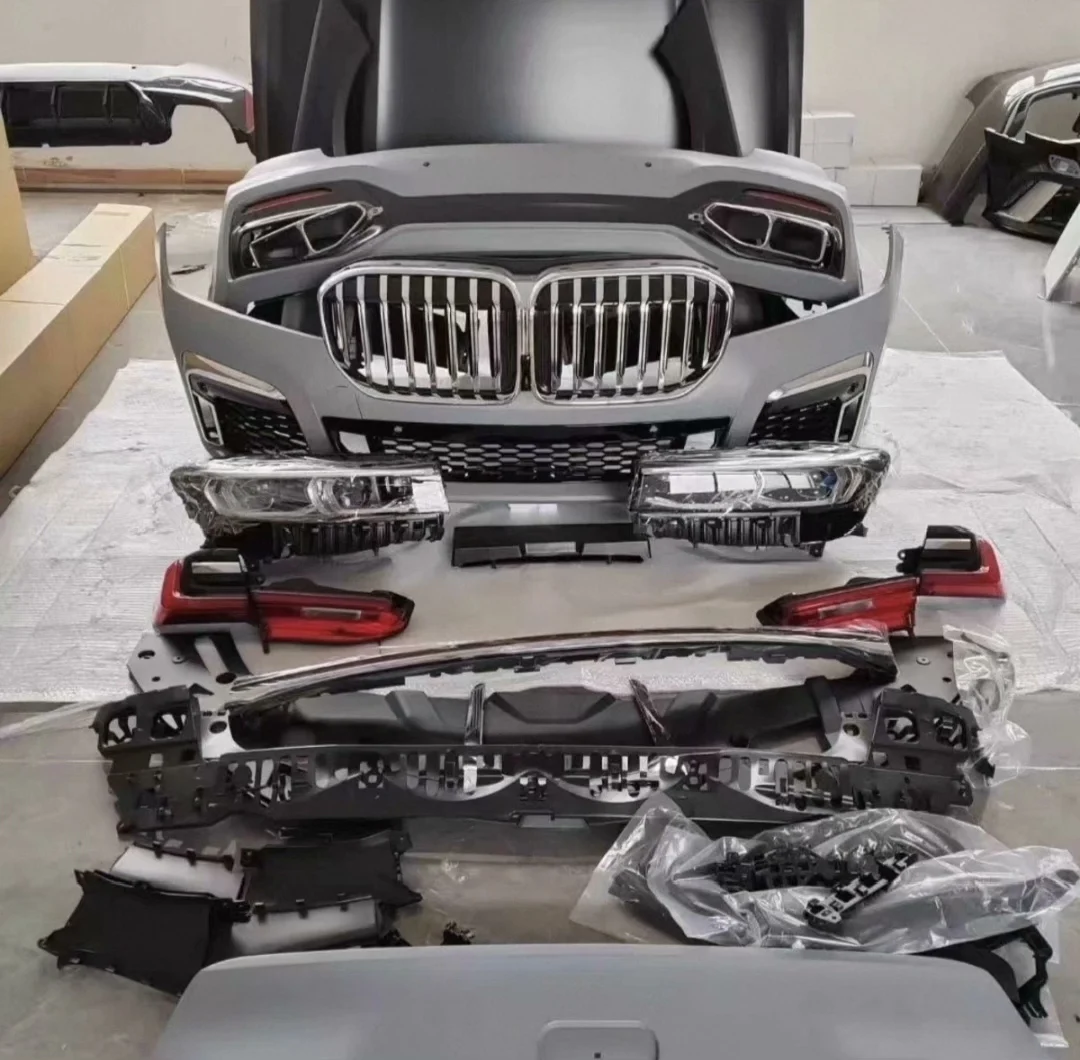 Kit de renovación para BMW Serie 7 (2016-2018) – Parachoques delantero, parrilla y faros LED adaptativos para el aspecto de los modelos 730i/740i de 2019–2022