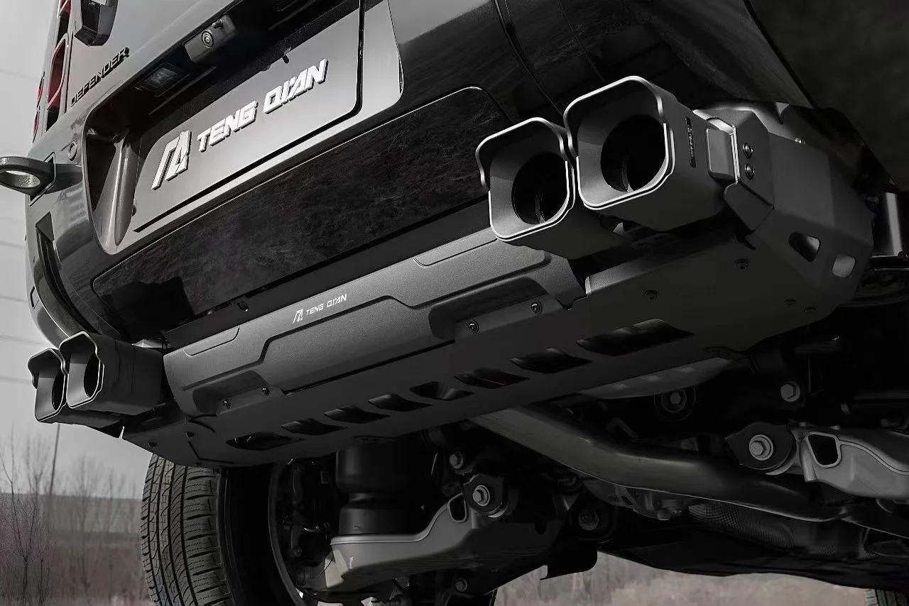 ZBLD Quad-Tip Exhaust Tip Kit for Land Rover Defender 90 / 110 / 130 (Excludes 5.0L Supercharged)