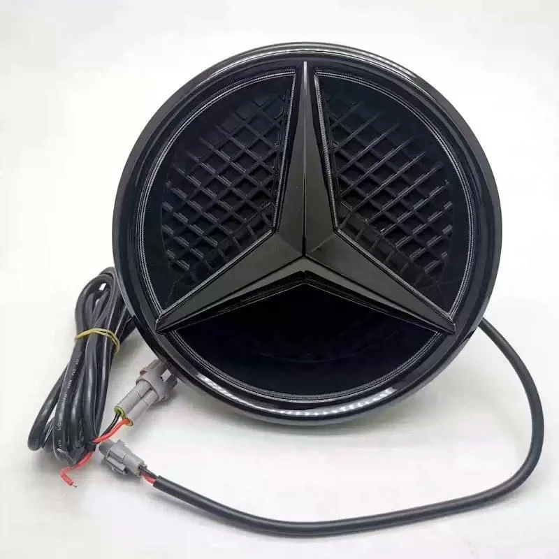 Emblema de grade da Mercedes-Benz iluminado por LED para os modelos Classe C (W204/W205), Classe E (W213), GLK e ML