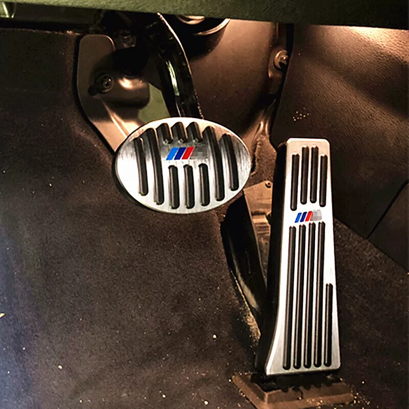 Juego de pedales deportivos de aluminio estilo BMW para BMW Serie 1, Serie 2, Serie 3, Serie 4, Serie 5, Serie 6 y Serie 7 GT (modelos 2021 en adelante)