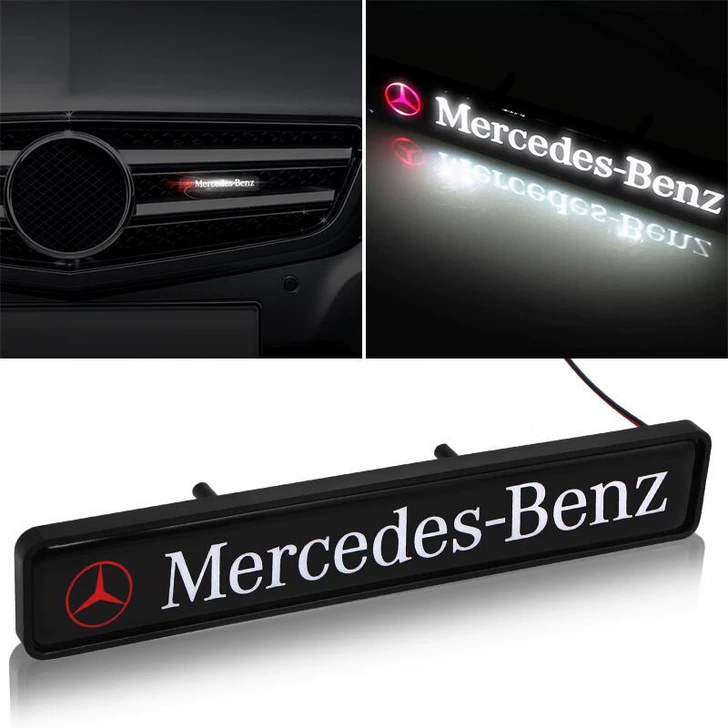 AMG-Style Illuminated Front Grille Logo para Mercedes-Benz Vehicles