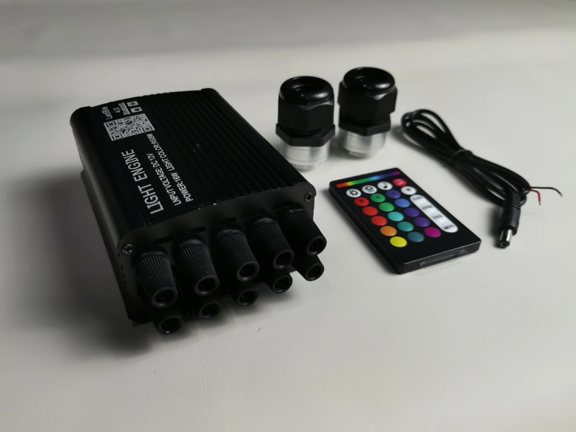 Car Starry Sky Roof Light with Meteor Effect – RGB+White LED, Sound-Activated, App & Remote Controlled