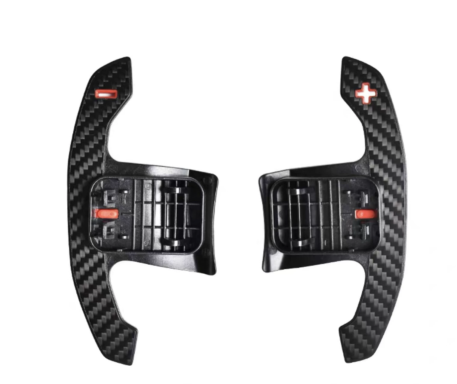 Palancas de cambio de fibra de carbono para volantes de la serie G de BMW – Longitud extendida, estilo M Performance