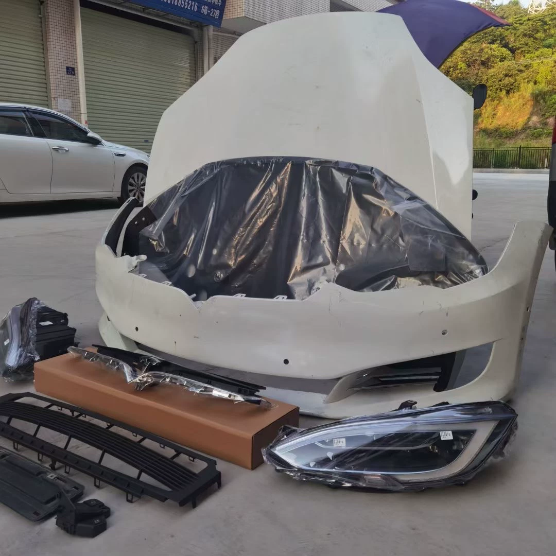 Kit de reestilização para Tesla Model S (2012–2016) – Conversão da parte dianteira no estilo OEM (grade, para-choque, capô e faróis)
