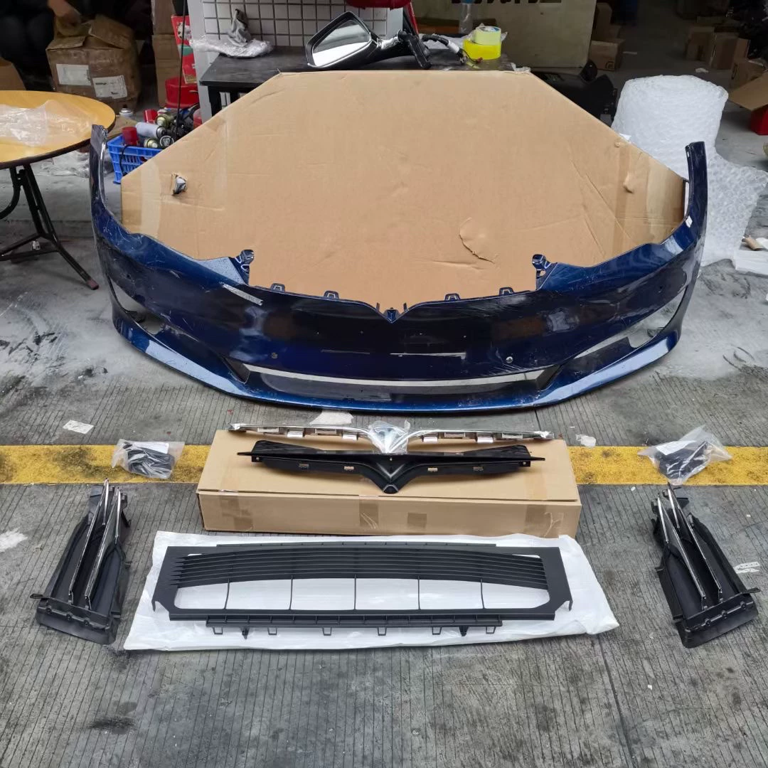Kit de reestilização para Tesla Model S (2012–2016) – Conversão da parte dianteira no estilo OEM (grade, para-choque, capô e faróis)