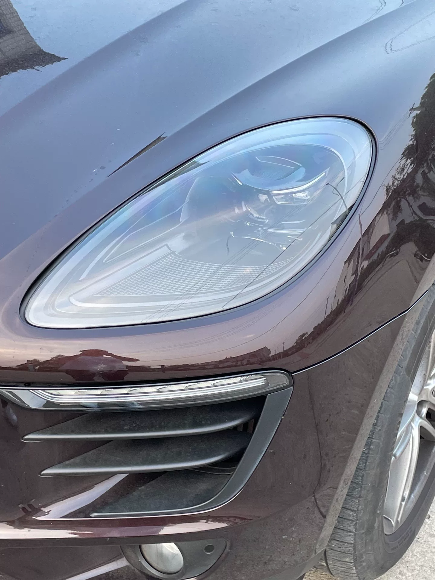 Kit de actualización para conjunto de faros delanteros LED con láser Matrix para Porsche Macan 2014–2017