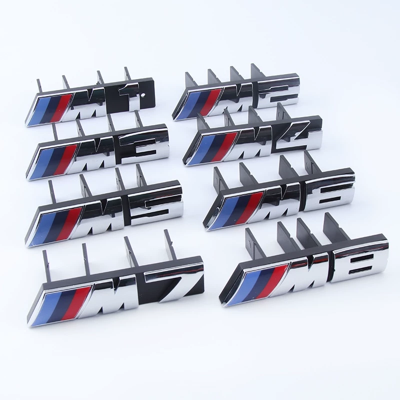 Logotipo de grade dupla da série M da BMW (compatível com M1/M2/M3/M4/M5/M6/X1/X2/X3/X4/X5/X6)