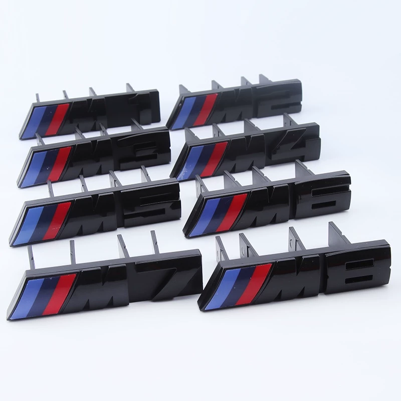 Logotipo de grade dupla da série M da BMW (compatível com M1/M2/M3/M4/M5/M6/X1/X2/X3/X4/X5/X6)