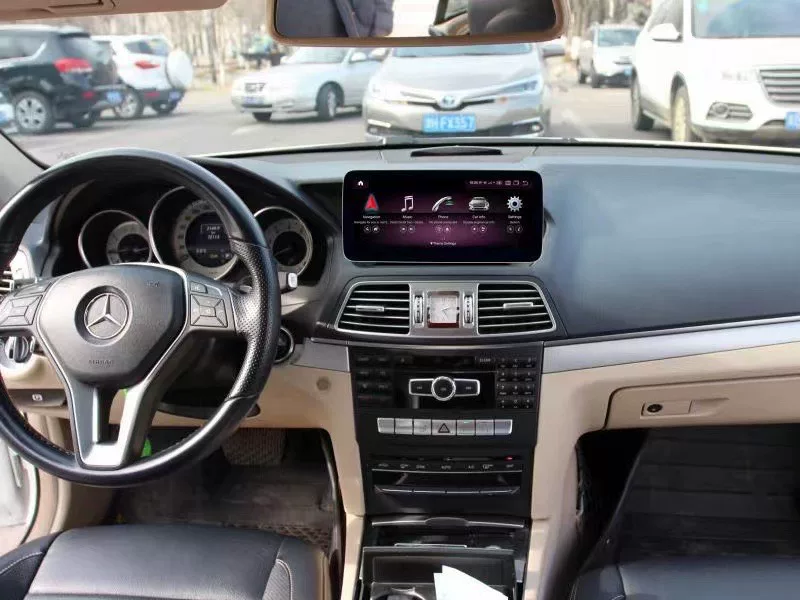 Upgraded Android 11 Infotainment System for Mercedes-Benz E-Class (W207/W212, 2009–2016) – 12.3" HD Touchscreen with Wireless CarPlay, 4G LTE, and Full Vehicle Integration