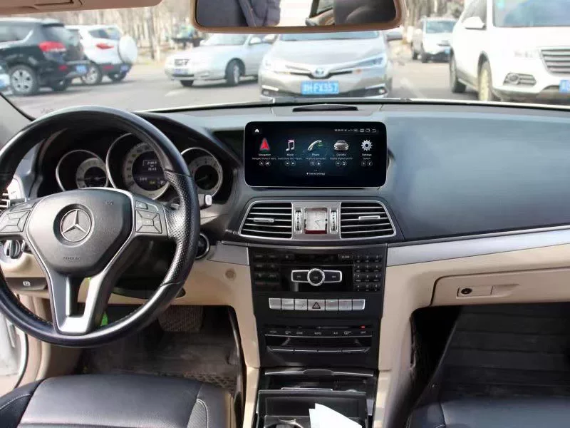 Upgraded Android 11 Infotainment System for Mercedes-Benz E-Class (W207/W212, 2009–2016) – 12.3" HD Touchscreen with Wireless CarPlay, 4G LTE, and Full Vehicle Integration