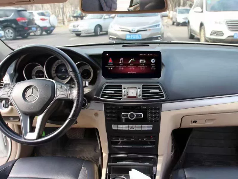Upgraded Android 11 Infotainment System for Mercedes-Benz E-Class (W207/W212, 2009–2016) – 12.3" HD Touchscreen with Wireless CarPlay, 4G LTE, and Full Vehicle Integration