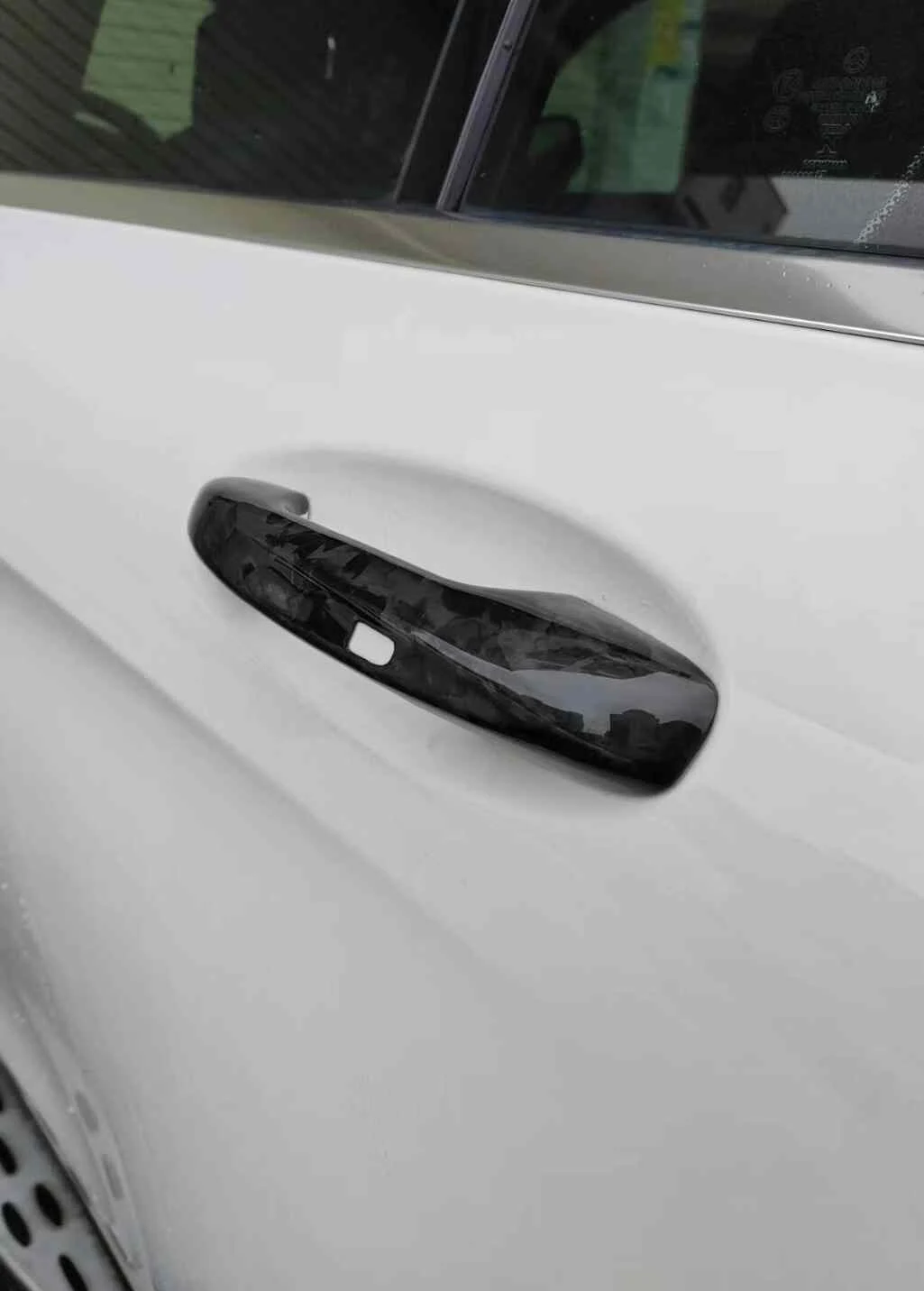 Forged Carbon Fiber Door Handles for Mercedes-Benz C-Class, E-Class, GLC (W205 Platform) – Lightweight & UV-Resistant Upgrade