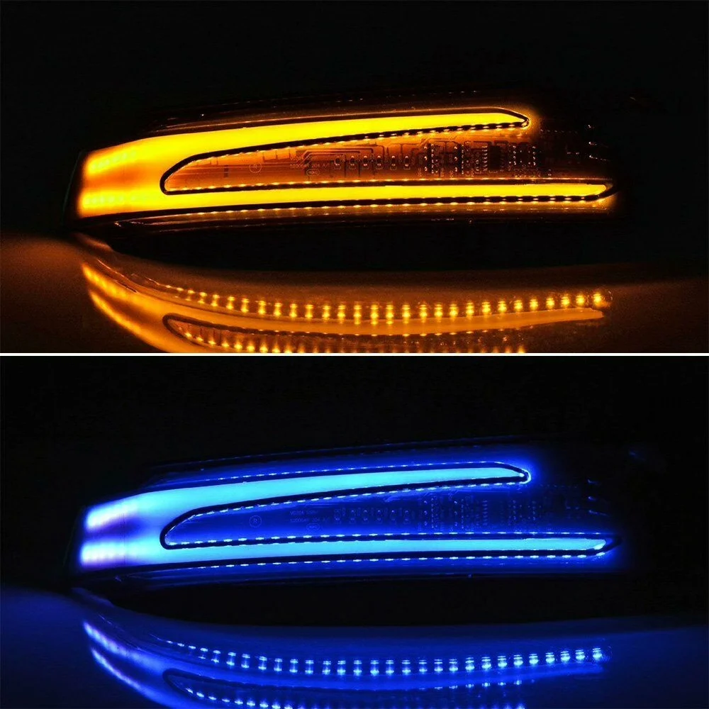 Mercedes-Benz LED Sequential Turn Signal Mirror Covers – Smoke-Tinted, Plug-and-Play or Hardwired Options
