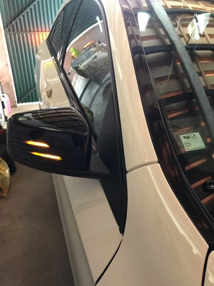 Mercedes-Benz LED Sequential Turn Signal Mirror Covers – Smoke-Tinted, Plug-and-Play or Hardwired Options