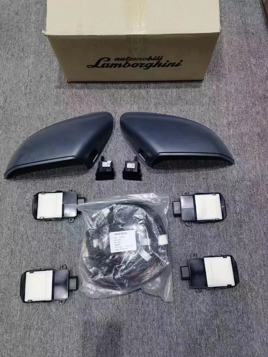 Lamborghini Urus OEM Lane Change Assist System with Carbon Fiber Mirror Housing and Adaptive Cruise Control (ACC) Package