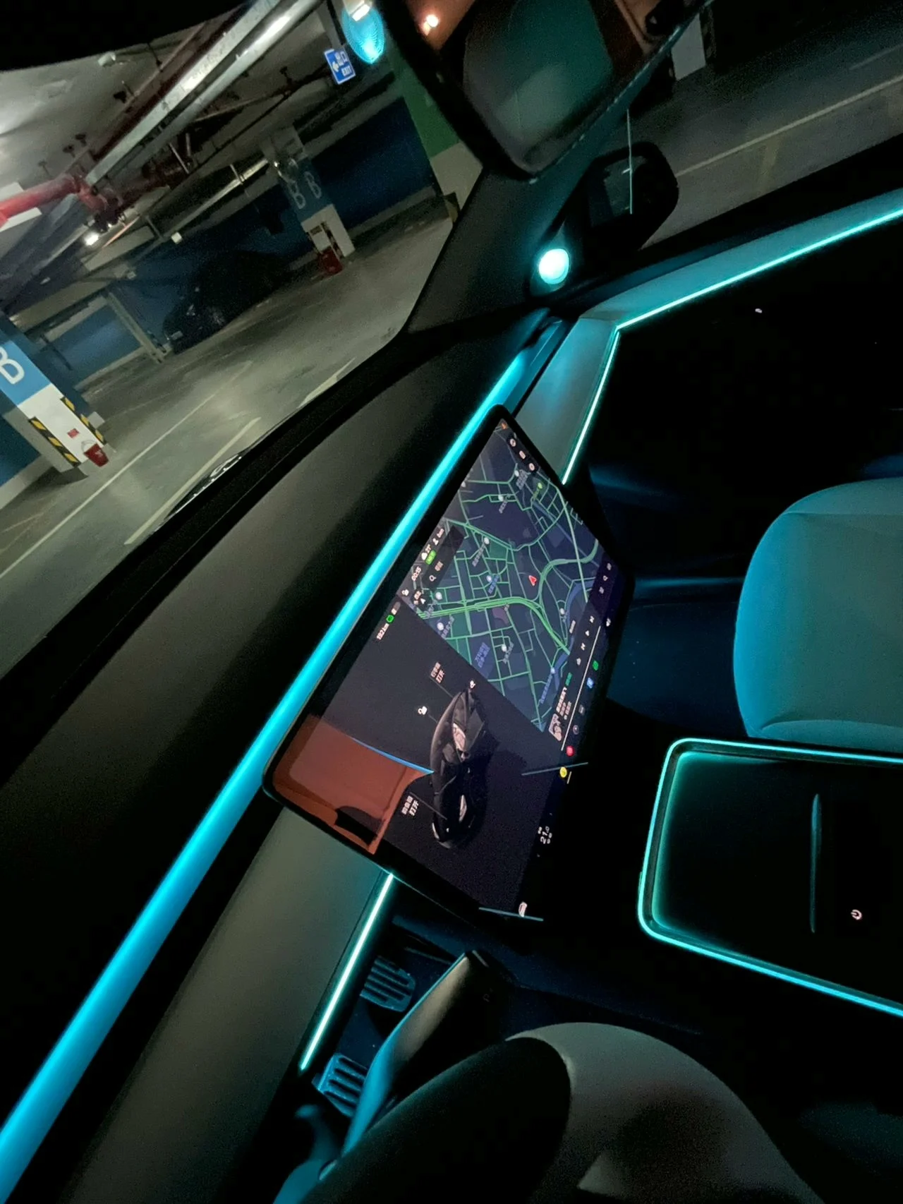 Tesla Model 3 & Model Y 64-Color Ambient Light Kit (Laser-Engraved, OEM-Fit)