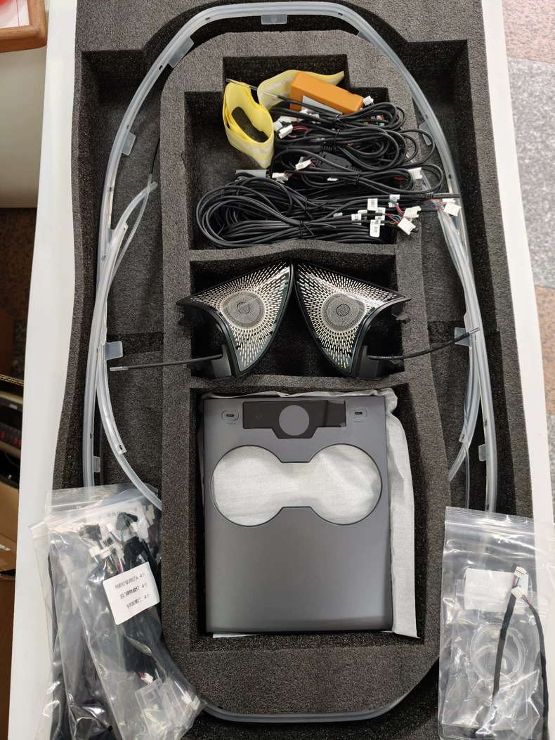 Tesla Model 3 & Model Y 64-Color Ambient Light Kit (Laser-Engraved, OEM-Fit)
