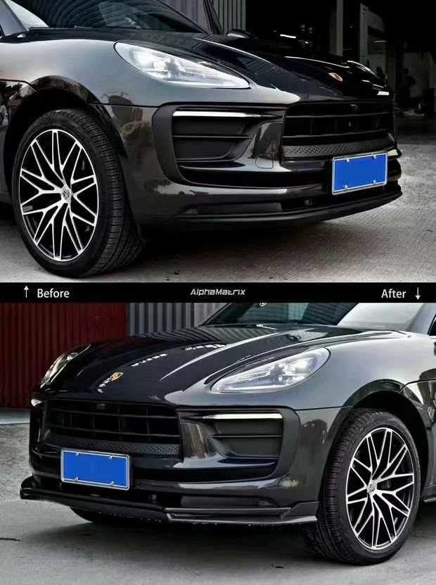 Conjunto de parachoques delantero estilo Porsche Macan 2023 – Kit de actualización para modelos anteriores del Macan