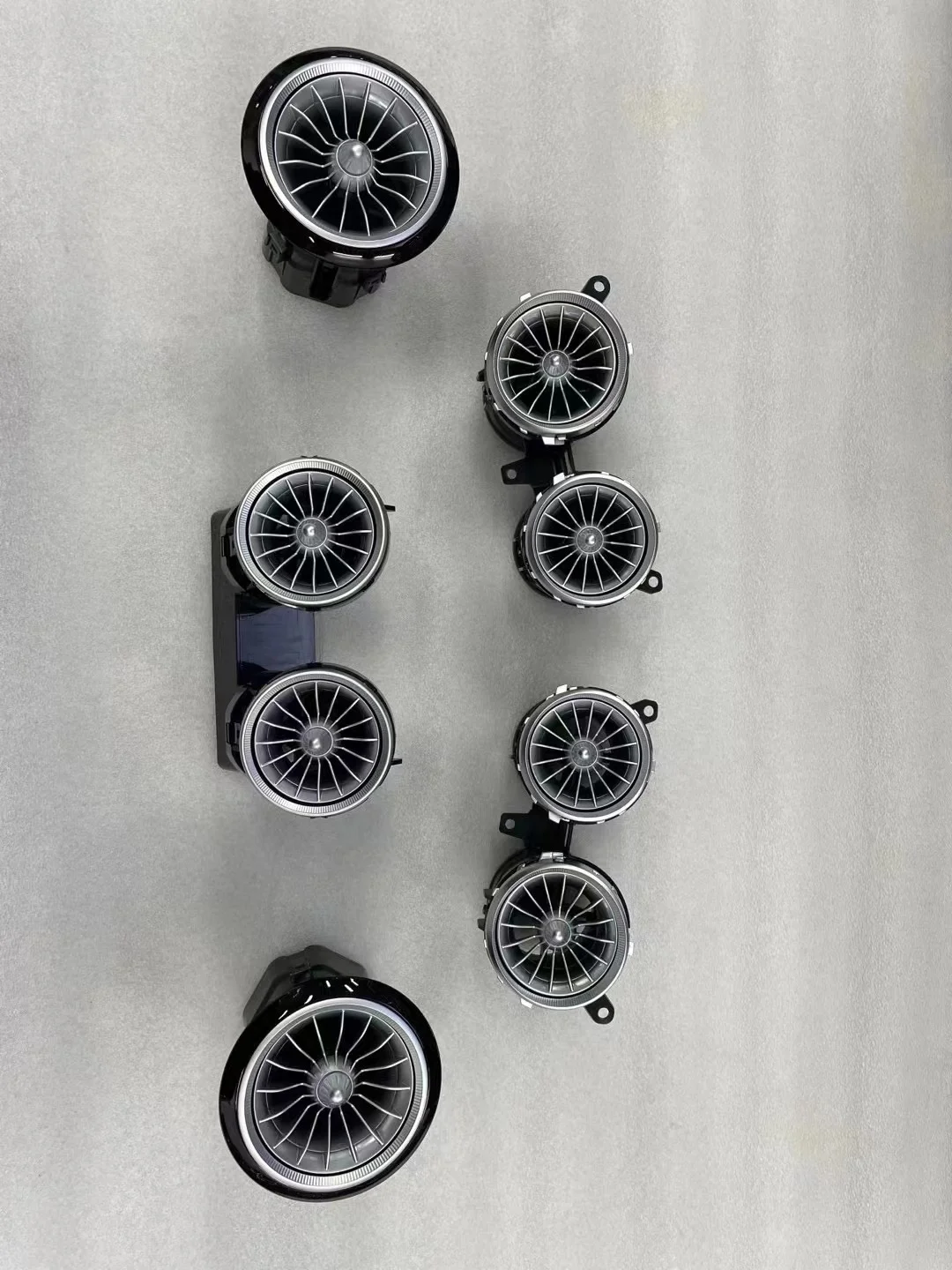 Luz ambiental de salida de aire en forma de turbina luminosa flotante para los modelos Mercedes-Benz Clase C, Clase E y Clase GLC