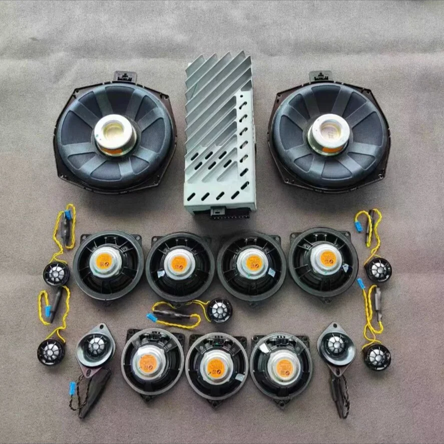 Sistema de Áudio Premium BMW Harman Kardon – Kit Completo de Alto-Falantes OEM com Amplificador e Subwoofer