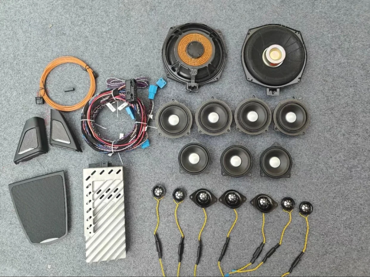 Sistema de Áudio Premium BMW Harman Kardon – Kit Completo de Alto-Falantes OEM com Amplificador e Subwoofer