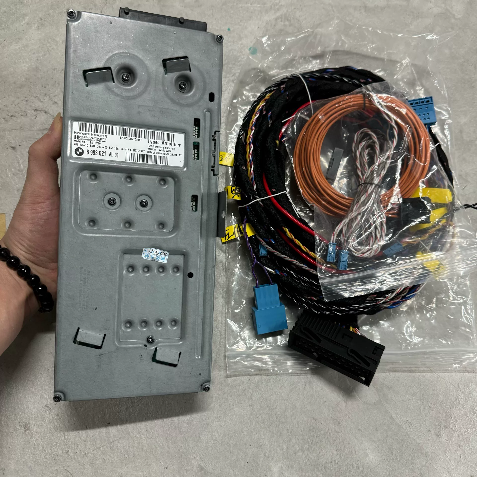 Sistema de Áudio Premium BMW Harman Kardon – Kit Completo de Alto-Falantes OEM com Amplificador e Subwoofer
