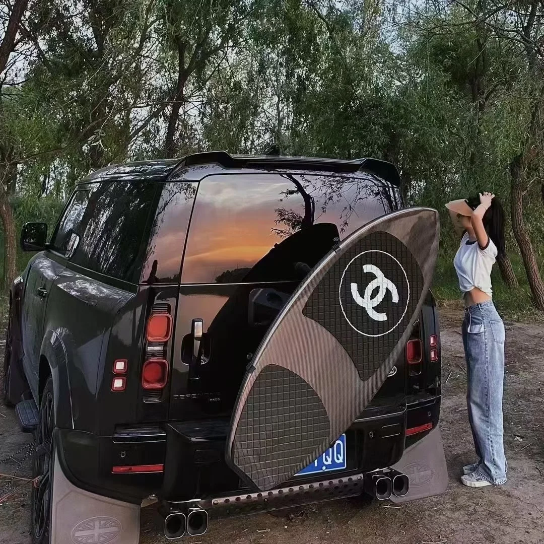 Suporte de prancha de surfe em fibra de carbono para Land Rover Defender, Mercedes-Benz Classe G e Jeep Wrangler