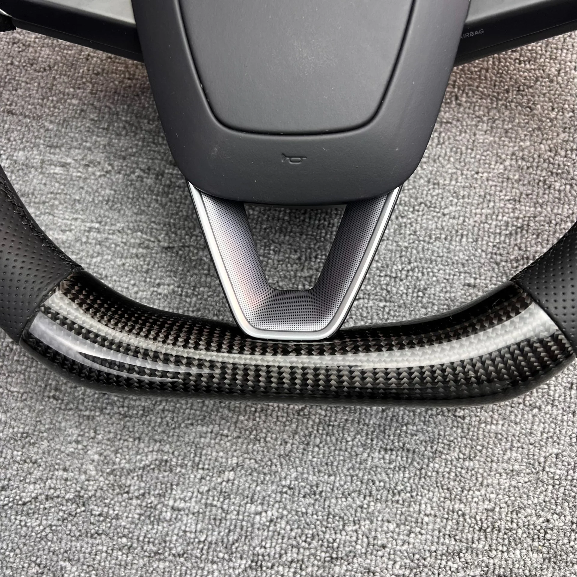 Tesla Model 3 Carbon Fiber Steering Wheel (with Heating)