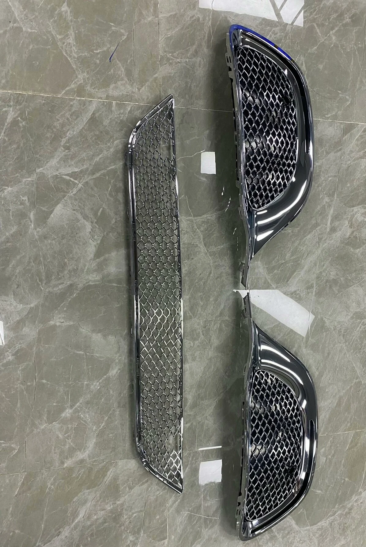 Chrome Front Grille with Fog Light Bezels for Mercedes-Maybach S480 / S580 (W223, 2021–2023)