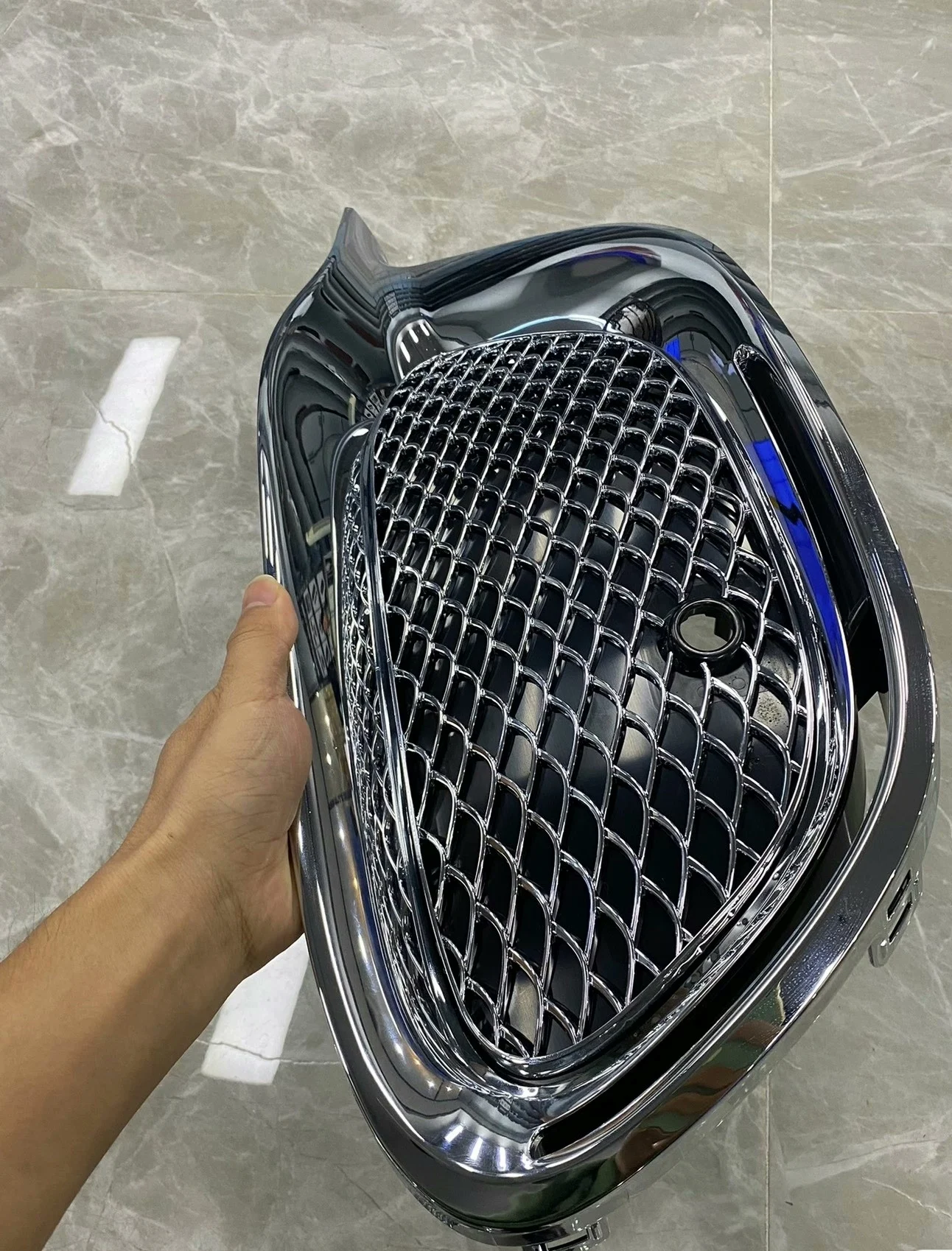 Chrome Front Grille with Fog Light Bezels for Mercedes-Maybach S480 / S580 (W223, 2021–2023)