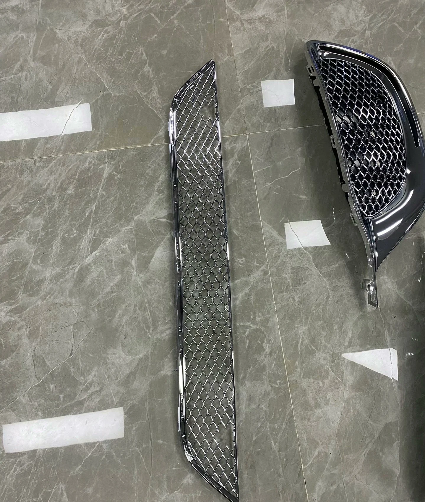 Chrome Front Grille with Fog Light Bezels for Mercedes-Maybach S480 / S580 (W223, 2021–2023)