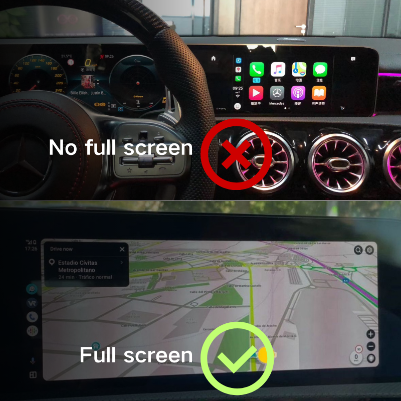 Mercedes-Benz NTG5.5/6.0 Full-Screen CarPlay Module – Plug-and-Play Apple CarPlay, HiCar, CarLife, Android Auto, Video Mirroring