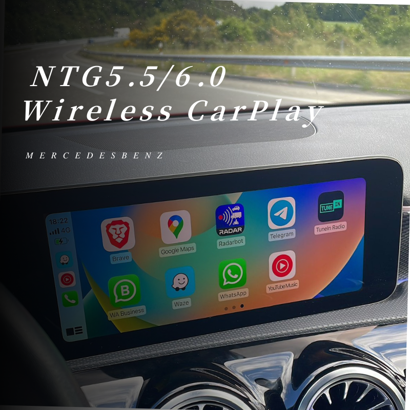 Mercedes-Benz NTG5.5/6.0 Full-Screen CarPlay Module – Plug-and-Play Apple CarPlay, HiCar, CarLife, Android Auto, Video Mirroring
