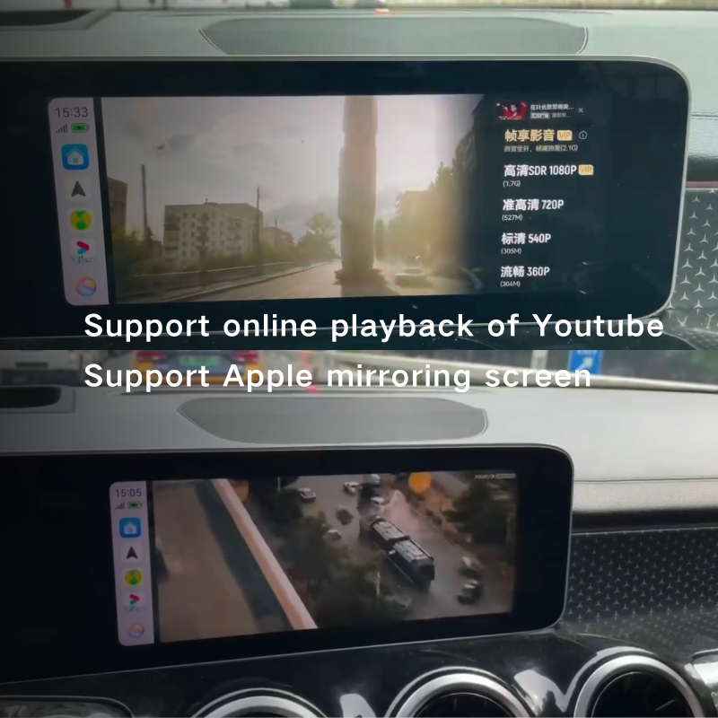 Mercedes-Benz NTG5.5/6.0 Full-Screen CarPlay Module – Plug-and-Play Apple CarPlay, HiCar, CarLife, Android Auto, Video Mirroring