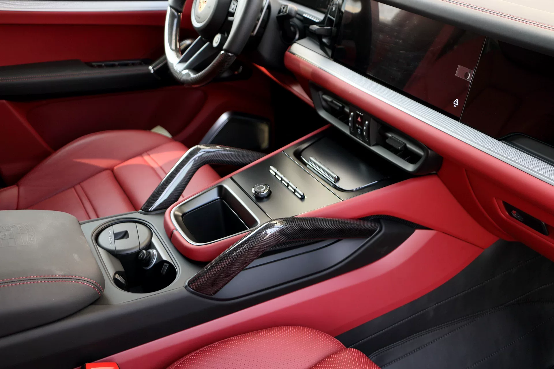 Porsche Cayenne (2011–2024) Carbon Fiber Center Console Armrest