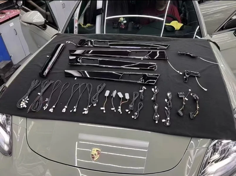 Porsche Panamera Dynamic Ambient Lighting Kit with OEM Screen Control & 64-Color RGB Effects