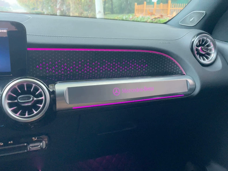 Mercedes-Benz GLA/GLB (X247) Illuminated Seat Control Panel with Starry Night Ambient Lighting Trim for Passenger Side