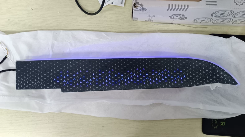 Mercedes-Benz GLA/GLB (X247) Illuminated Seat Control Panel with Starry Night Ambient Lighting Trim for Passenger Side