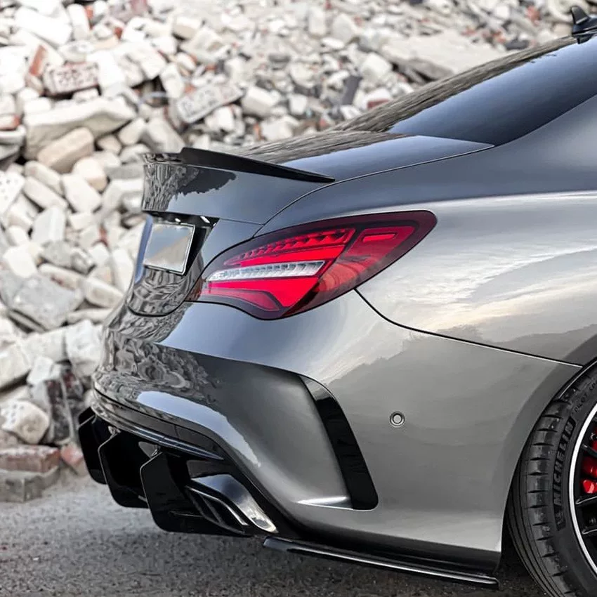 Alerón de labio para el difusor trasero de Mercedes-AMG CLA45 (C117, 2016–2019)