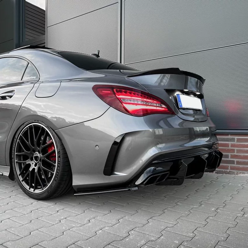 Alerón de labio para el difusor trasero de Mercedes-AMG CLA45 (C117, 2016–2019)