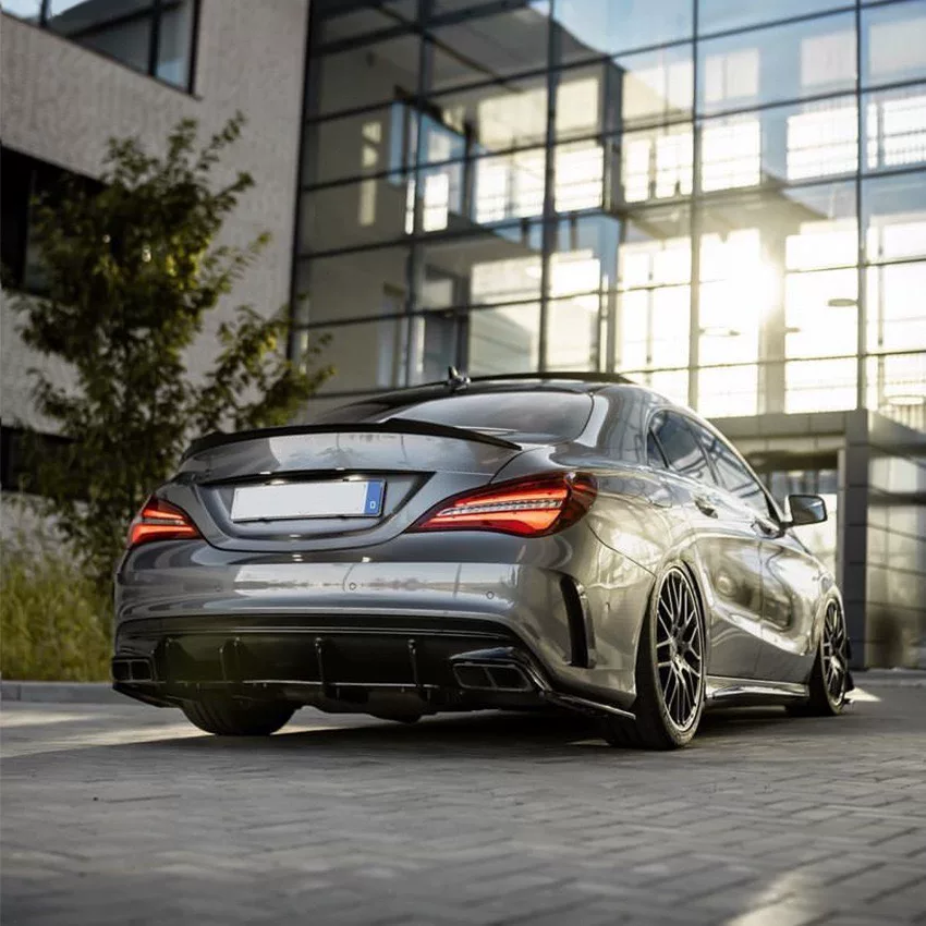 Alerón de labio para el difusor trasero de Mercedes-AMG CLA45 (C117, 2016–2019)